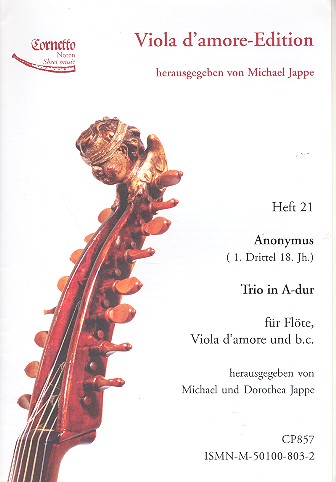 Trio A-Dur für Flöte, Viola d'amore und Bc