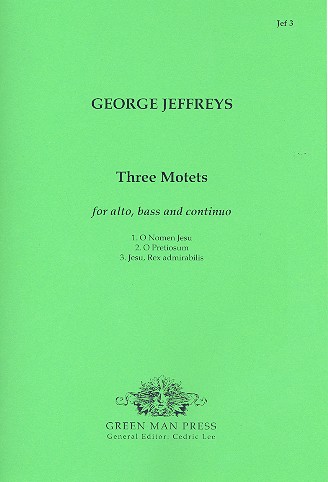 3 Motets for alto, basso and Bc