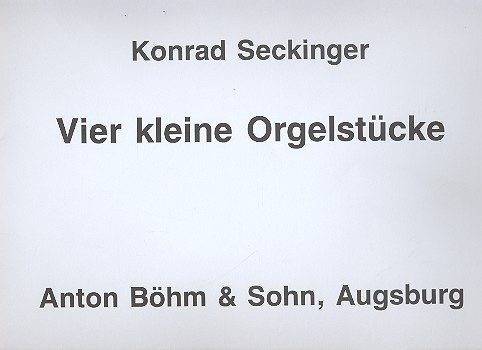 4 kleine Orgelstücke