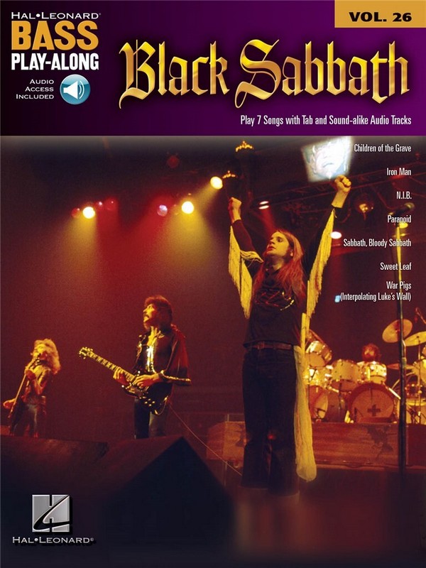 Black Sabbath (+CD): bass playalong vol.26