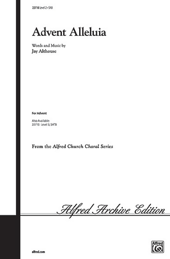 Advent Alleluja for mixed chorus (SAM)