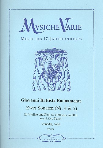 2 Sonaten (Nr.4 und 5) für Violine, Zink