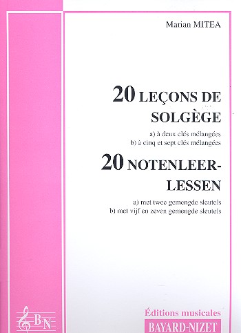 20 lecons de solfège versions à 2, 5 et 7