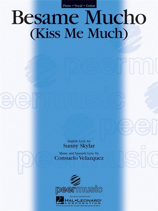 Besame mucho: for piano/vocal/guitar