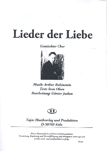 Lieder der Liebe für gem Chor a cappella