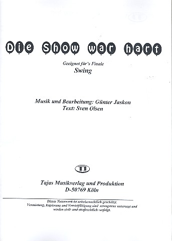 Die Show war hart: für Gesang und