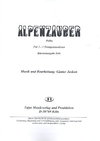 Alpenzauber für 1-3 Trompeten und Klavier