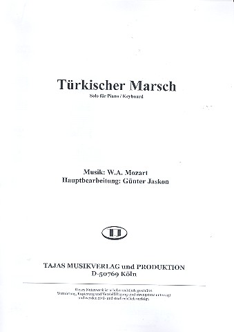 Türkischer Marsch für Klavier (B-Instrumente)
