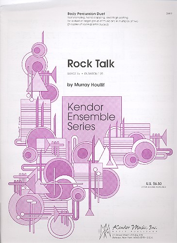 Rock Talk: for body percussion (2 players)