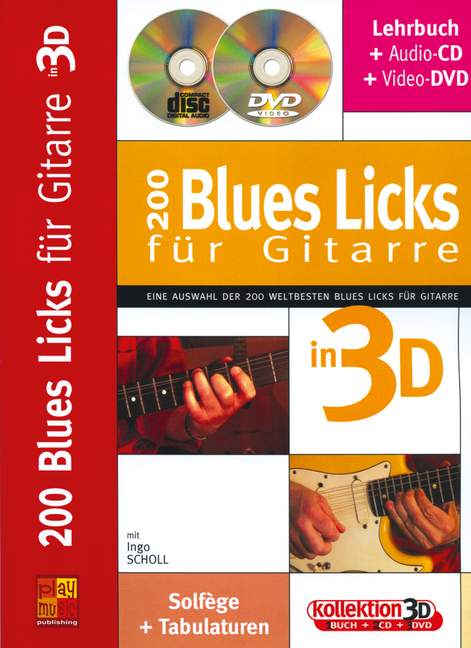 200 Blues Licks in 3D (+CD +DVD):