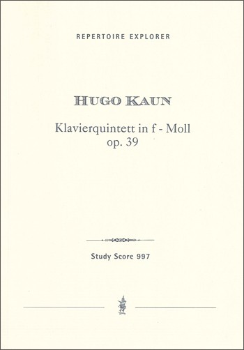 Klavierquintett f-Moll op.39