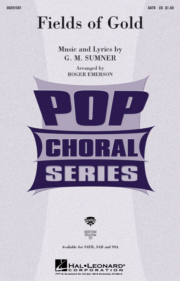 Fields of Gold for mixed chorus (SATB)