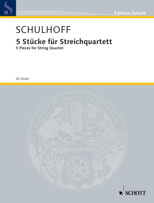 5 Stücke für Streichquartett