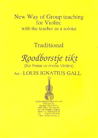 Roodborstje tikt: for 3 violins (ensemble)