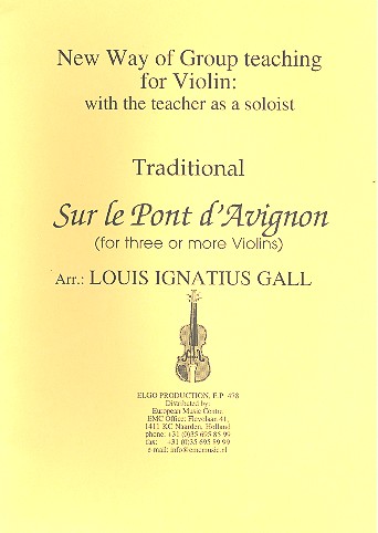 Sur le pont d'Avignon: for 3 violins (ensemble)