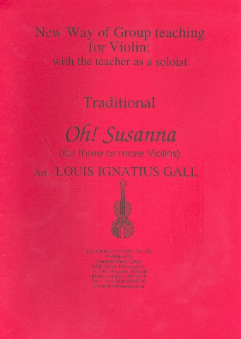 Oh Susanna: for 3 violins (ensemble)