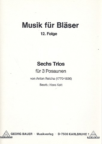 6 Trios für 3 Posaunen