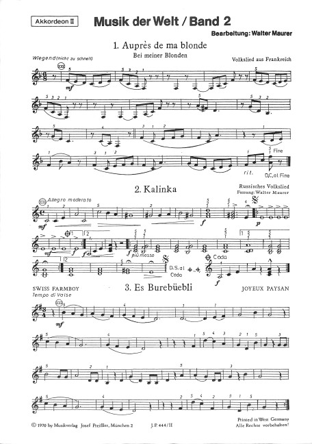 Musik der Welt Band 2 für