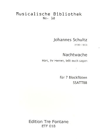 Nachtwache für 7 Blöckflöten SSATTBB