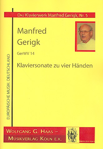 Sonate GerWV14 für Klavier zu 4 Händen