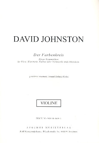 Der Farbenkreis für Flöte, Klarinette, Violine