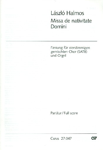 Missa de nativitate Domini für gem Chor