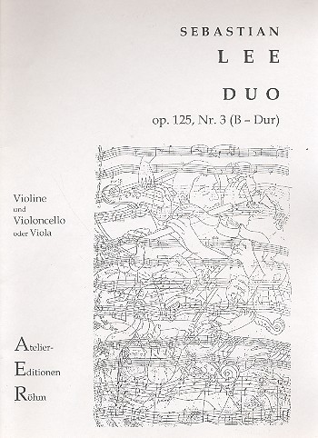 Duo B-Dur op.125,3 für Violine und