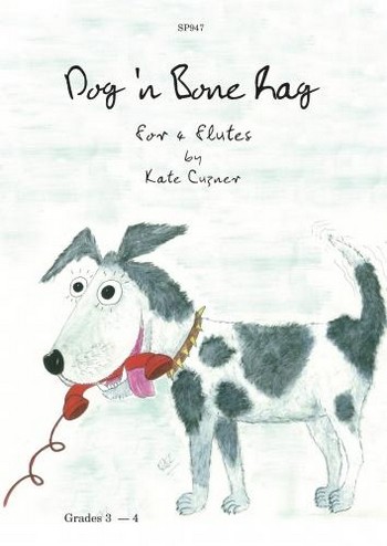 Dog in Bone Rag for 4 flutes