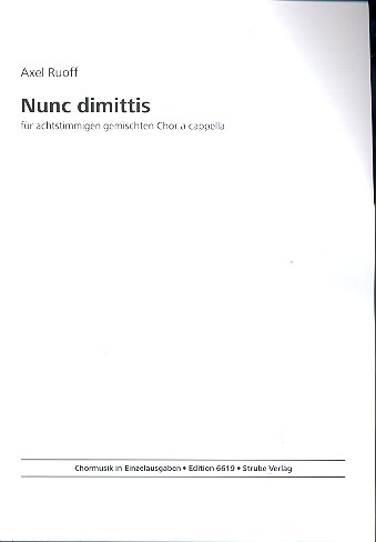 Nunc dimittis für gem Chor a cappella