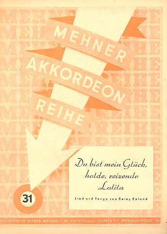 Du bist mein Glück holde reizende