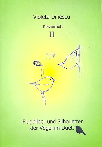 Flugbilder und Silhouetten der Vögel im Duett Klavierheft 2