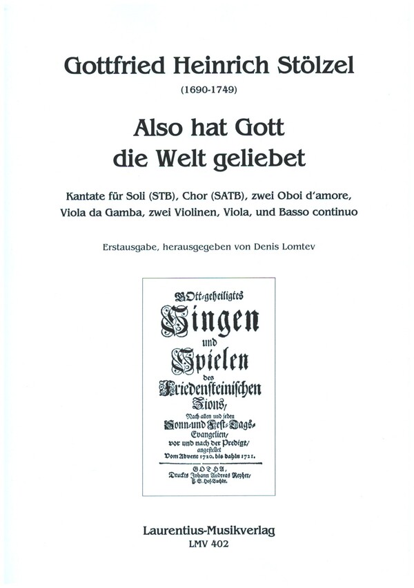 Also hat Gott die Welt geliebet