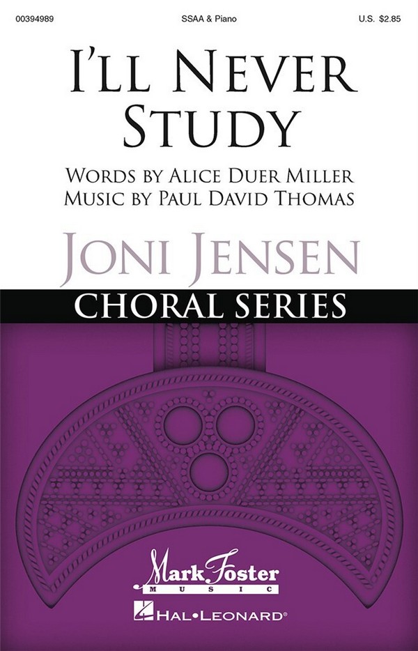 Paul David Thomas, I'll Never Study