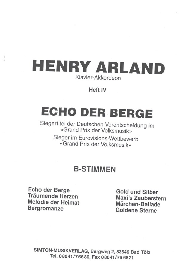 Echo der Berge