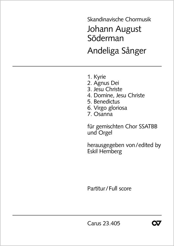Andeliga sanger für SSATBB
