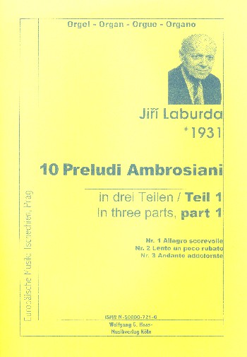 10 preludi ambrosiani Band 1
