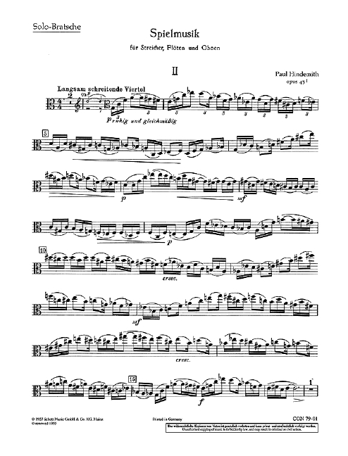 Spielmusik op. 43/1