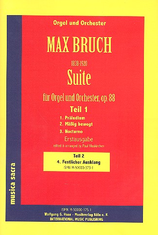 Suite op.88 Teil 1 für Orgel