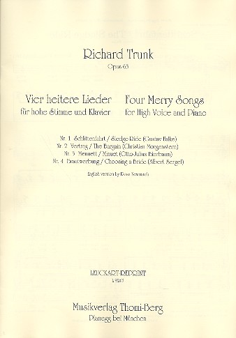 4 heitere Lieder op.63