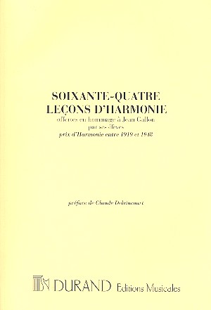 64 lecons d' harmonie