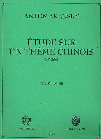 Etude sur un thème chinois op.25,3