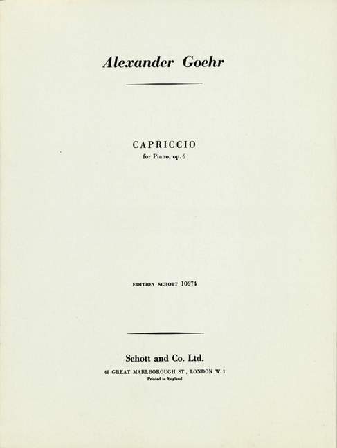 Capriccio op.6