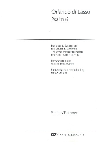 Domine ne in furore Psalm 6