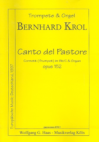 Canto del pastore op.152 for cornett