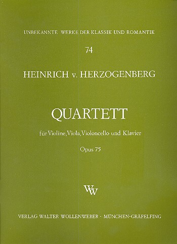 Quartett op.75 für Klavier