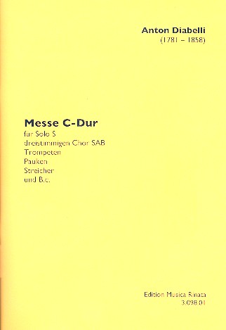 Messe C-Dur für Sopran, gem Chor,