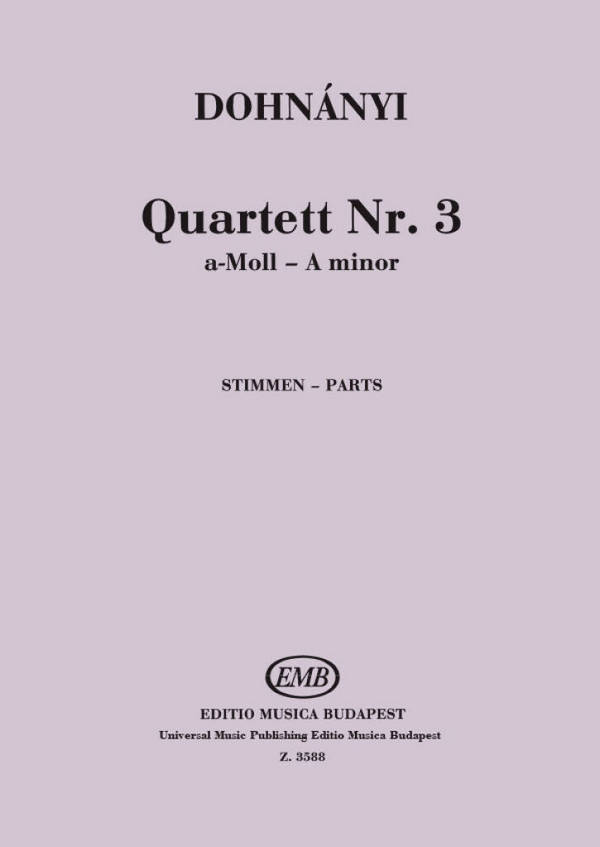 Streichquartett a-Moll Nr.3 op.33