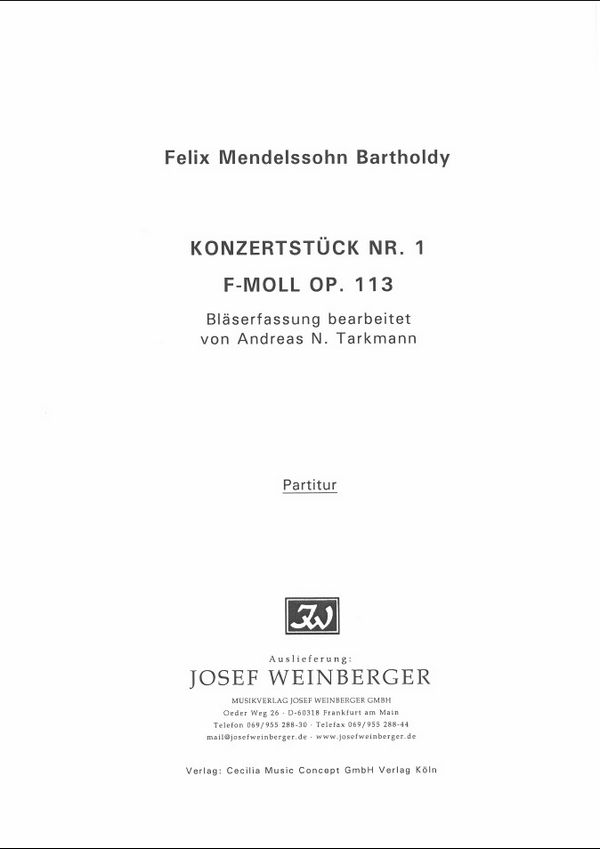 Konzertstücke f-Moll Nr.1 op.113