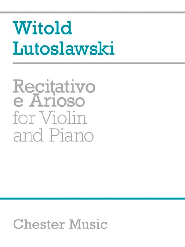 Recitativo e arioso for violin