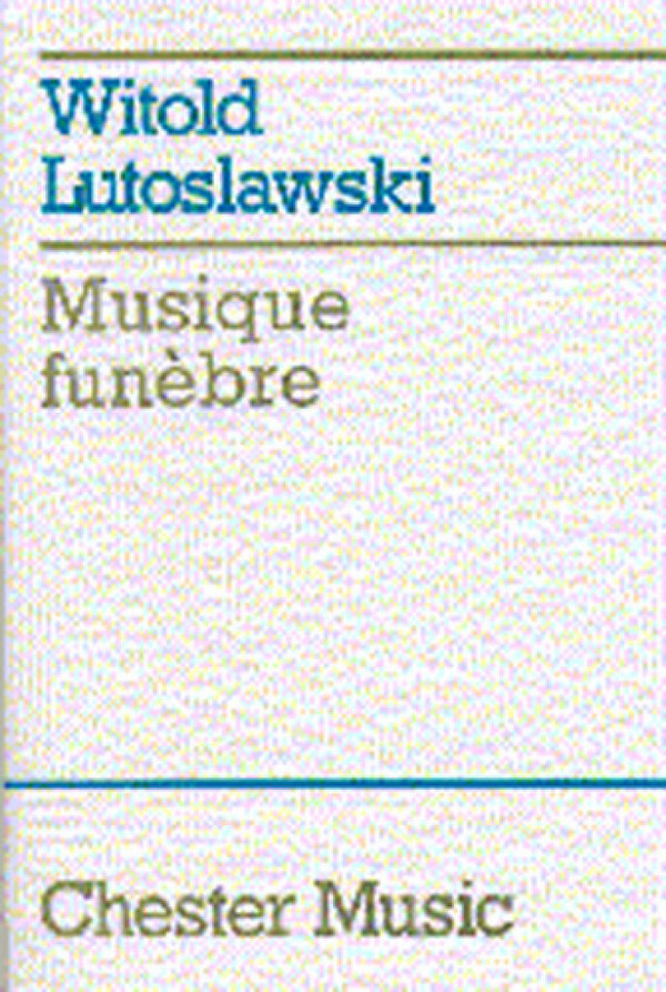 Musique funèbre für Streichorchester